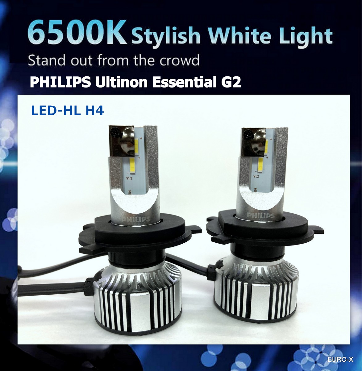 G2 飛利蒲 H4 H/L LED 第二代12V/24V白光頭燈燈泡 –