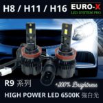 R9 H11 / H8 / H16 LED 強白光汽車頭燈/霧燈燈泡